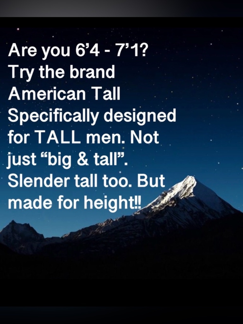 Great website for taller guys!! Sharing some 💕